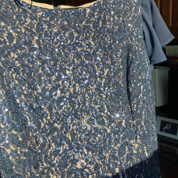 Alex Evenings Navy blue mother of the bride/groom special occasion dress - Picture 12 of 13